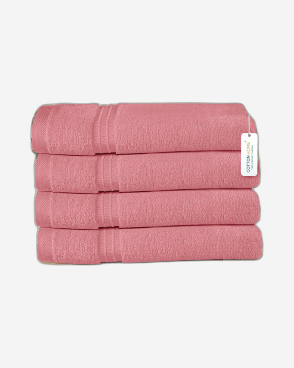 Cotton Home  Premium Cotton Towel 40x70cm 4-Piece Hand Towel,  600 GSM Quick Dry and Durable
