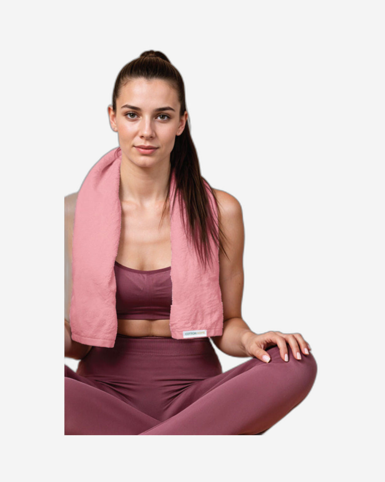 Cotton Home  Premium Cotton Towel 40x70cm 4-Piece Hand Towel,  600 GSM Quick Dry and Durable