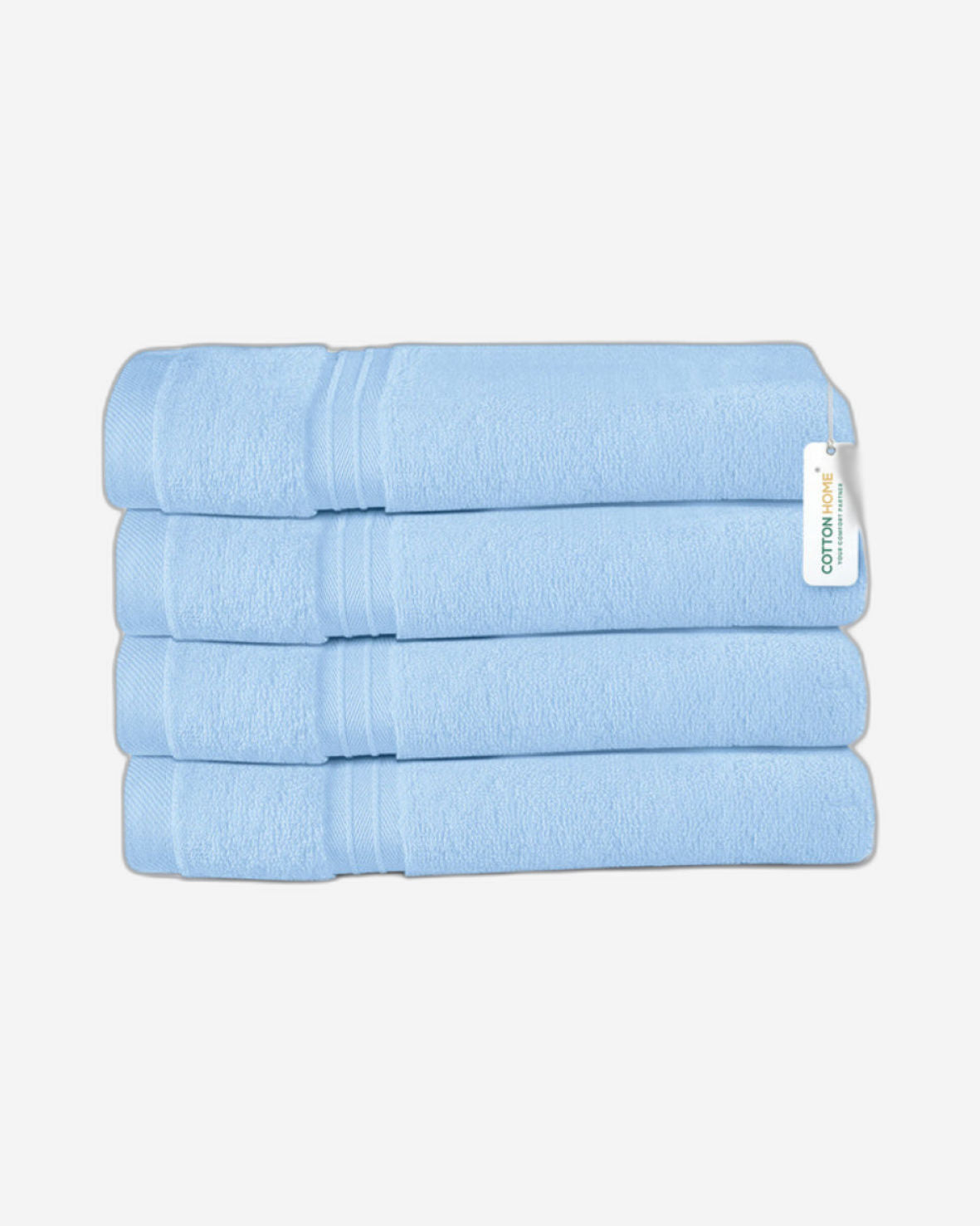 Cotton Home  Premium Cotton Towel 40x70cm 4-Piece Hand Towel,  600 GSM Quick Dry and Durable