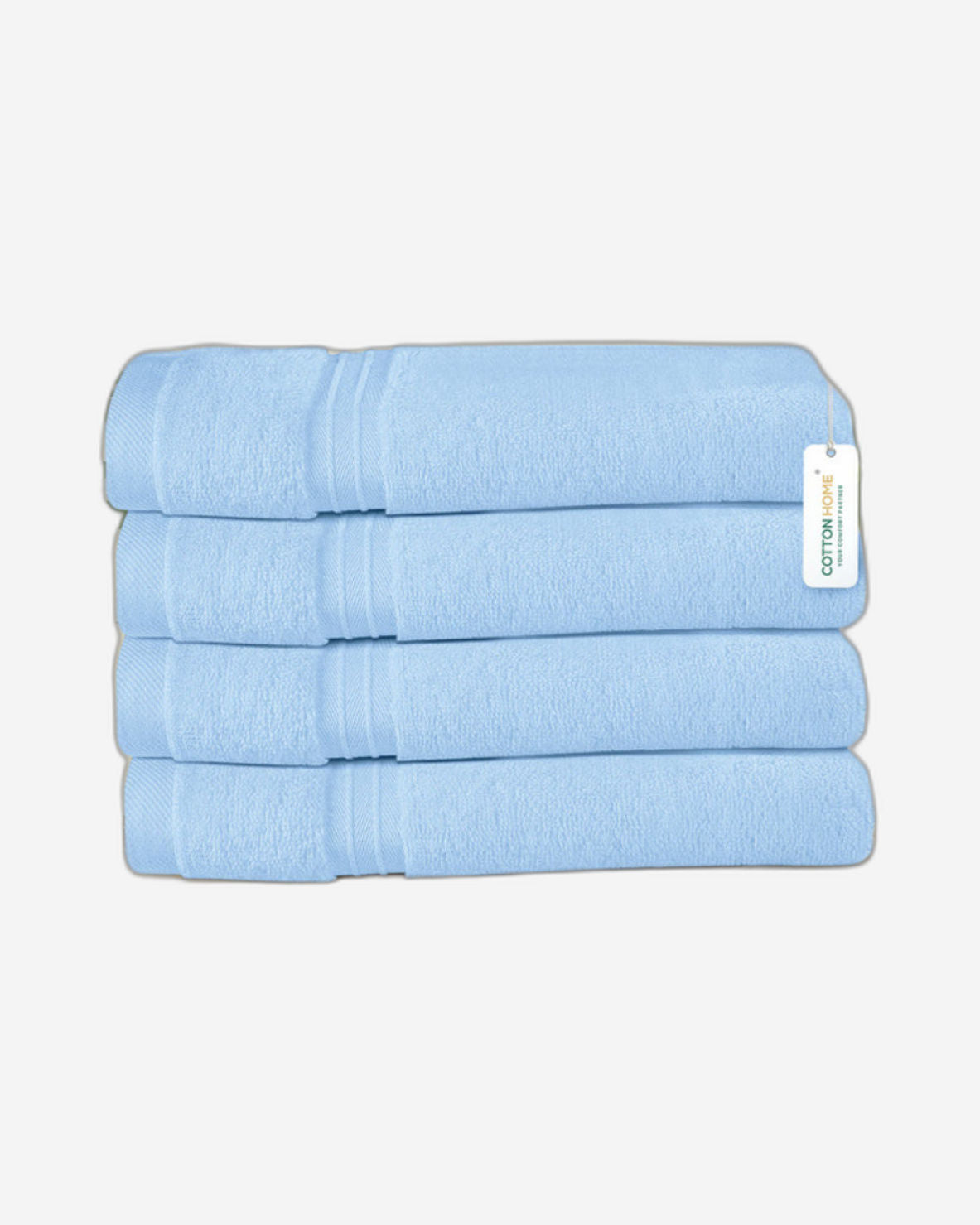Cotton Home  Premium Cotton Towel 40x70cm 4-Piece Hand Towel,  600 GSM Quick Dry and Durable