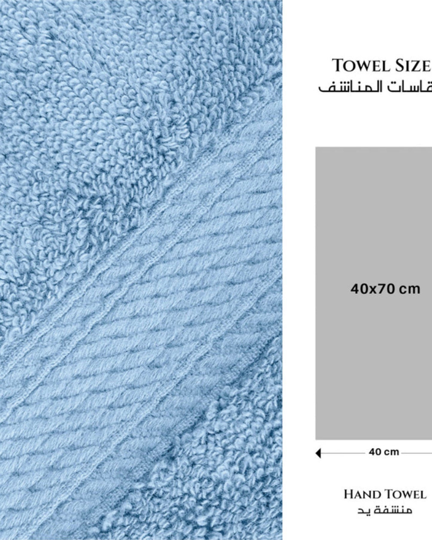 Cotton Home  Premium Cotton Towel 40x70cm 4-Piece Hand Towel,  600 GSM Quick Dry and Durable