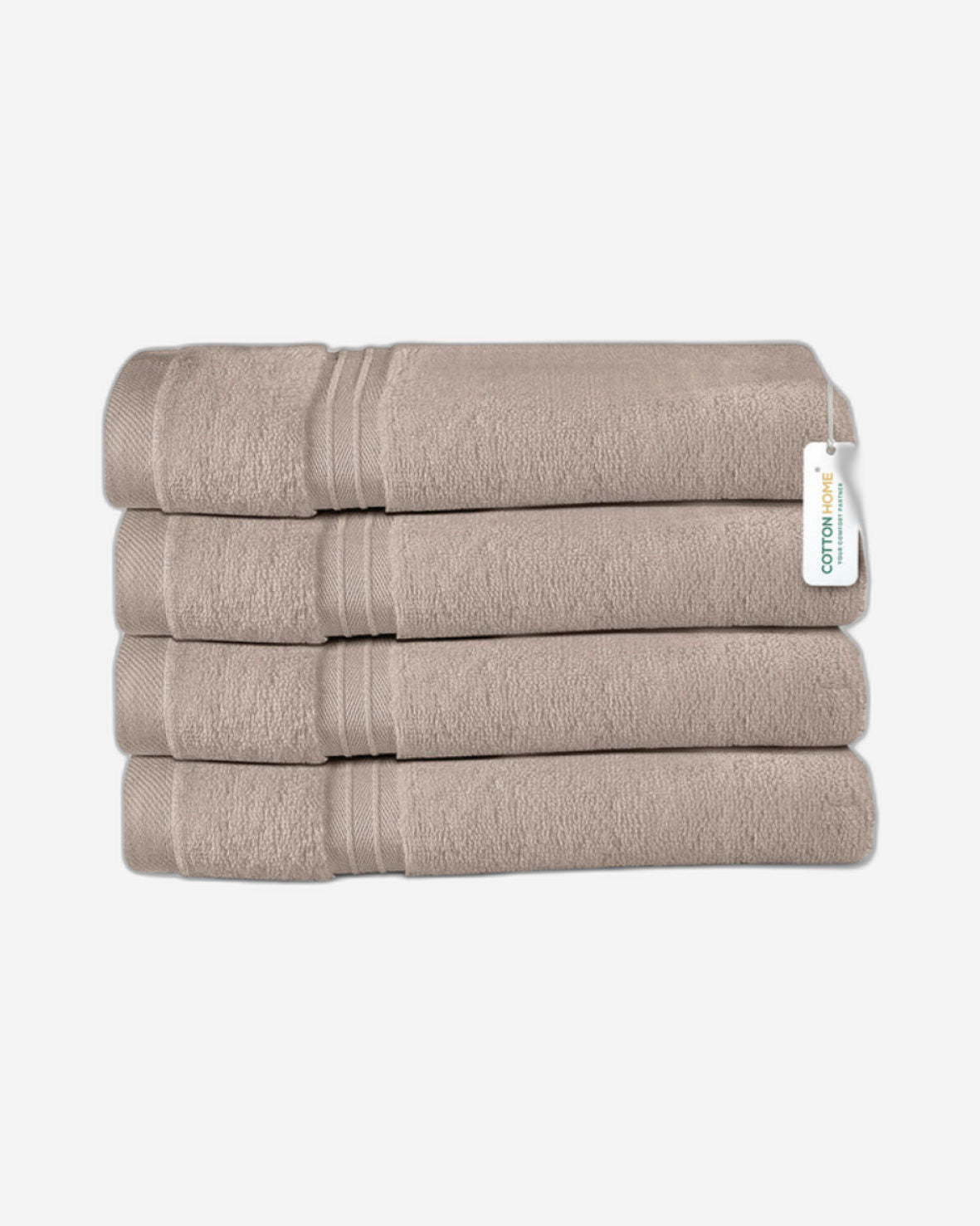 Cotton Home  Premium Cotton Towel 40x70cm 4-Piece Hand Towel,  600 GSM Quick Dry and Durable
