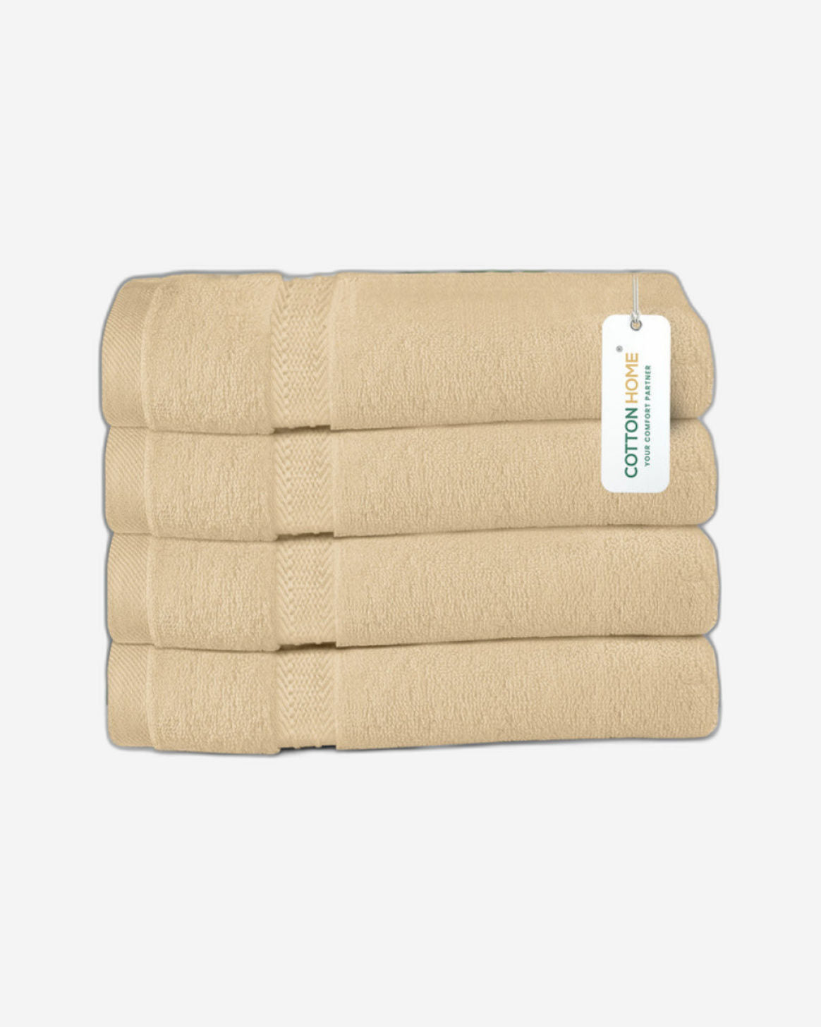 Cotton Home  Premium Cotton Towel 40x70cm 4-Piece Hand Towel,  600 GSM Quick Dry and Durable