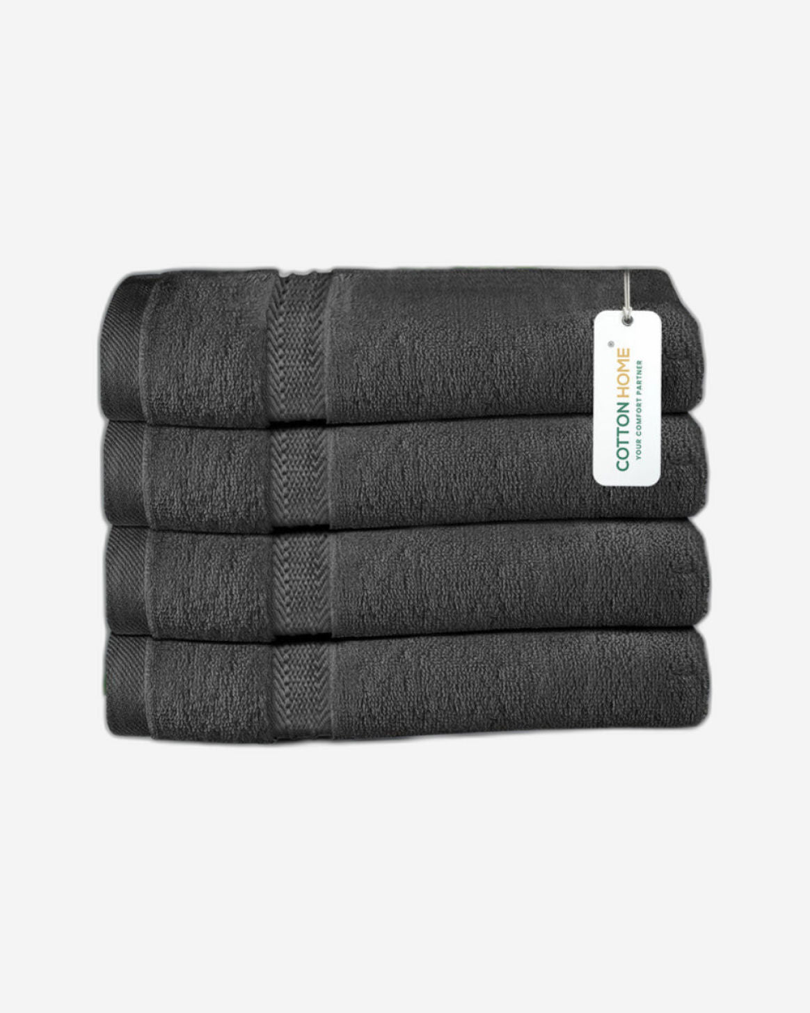 Cotton Home  Premium Cotton Towel 40x70cm 4-Piece Hand Towel,  600 GSM Quick Dry and Durable