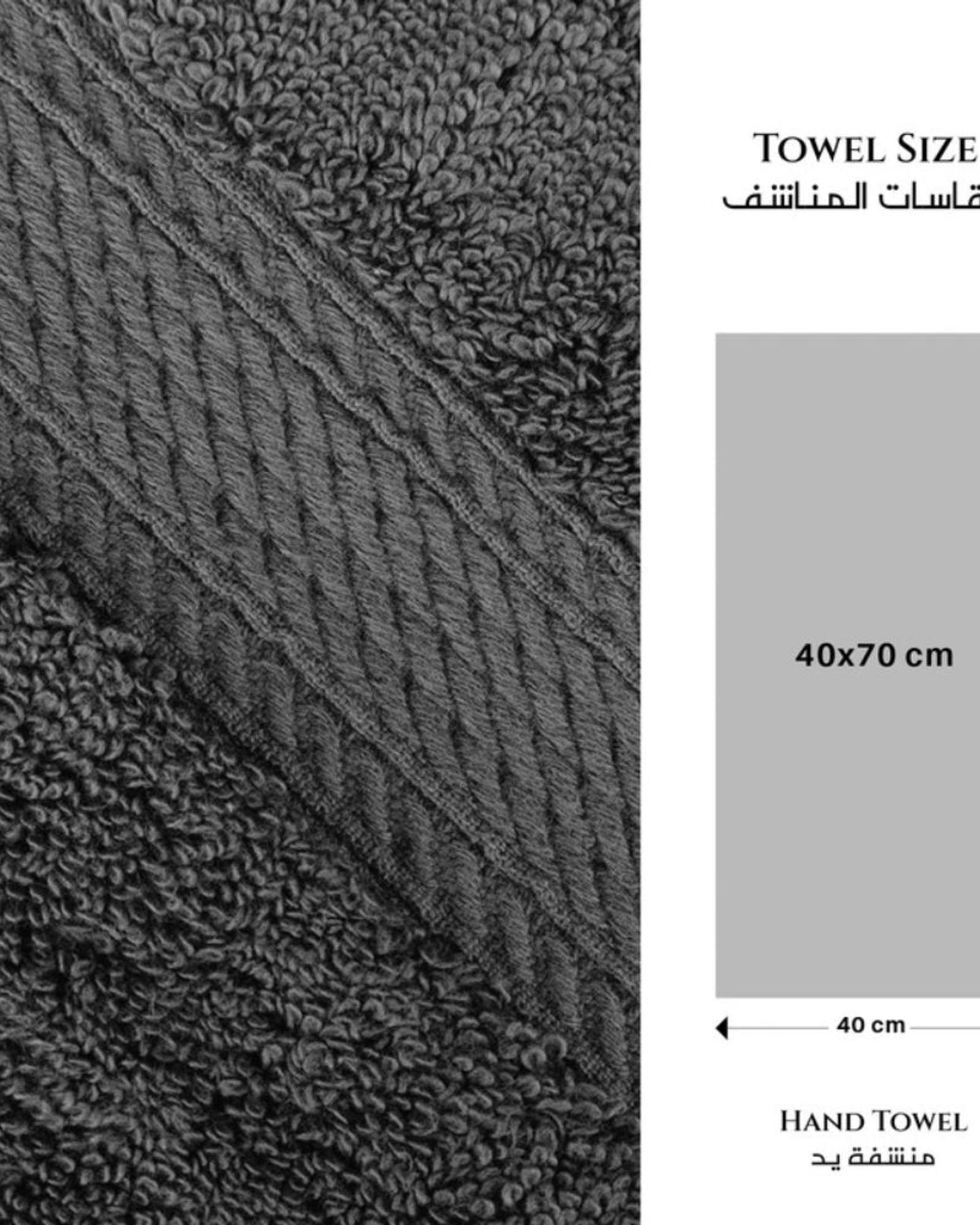 Cotton Home  Premium Cotton Towel 40x70cm 4-Piece Hand Towel,  600 GSM Quick Dry and Durable