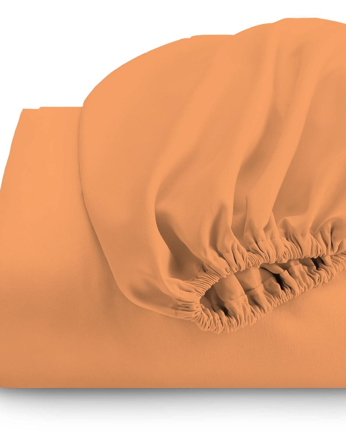 Cotton Home Fitted Sheet 1Pc Super Soft Peach