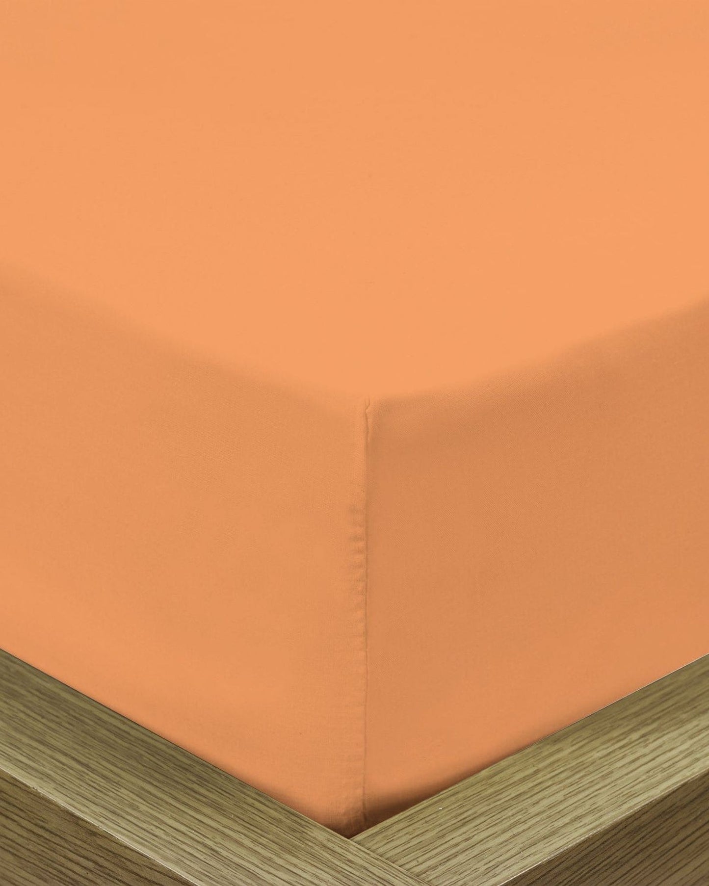 Cotton Home Fitted Sheet 1Pc Super Soft Peach