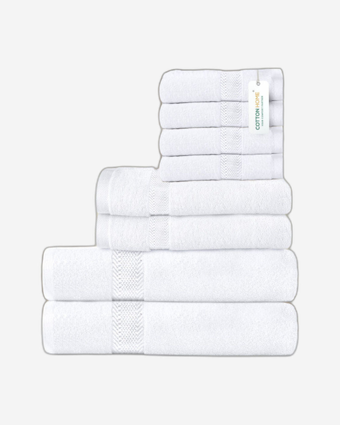 Cotton Home Towel Set 8Pc