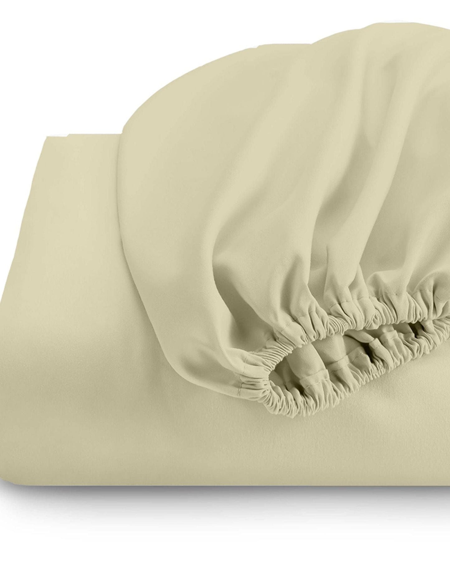 Cotton Home 1-piece Fitted Sheet Super Soft Dark Beige