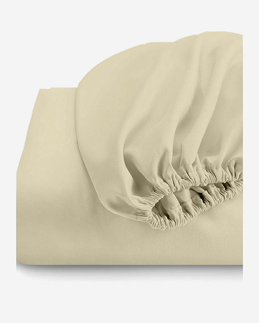 Cotton Home 1-piece Fitted Sheet Super Soft Dark Beige