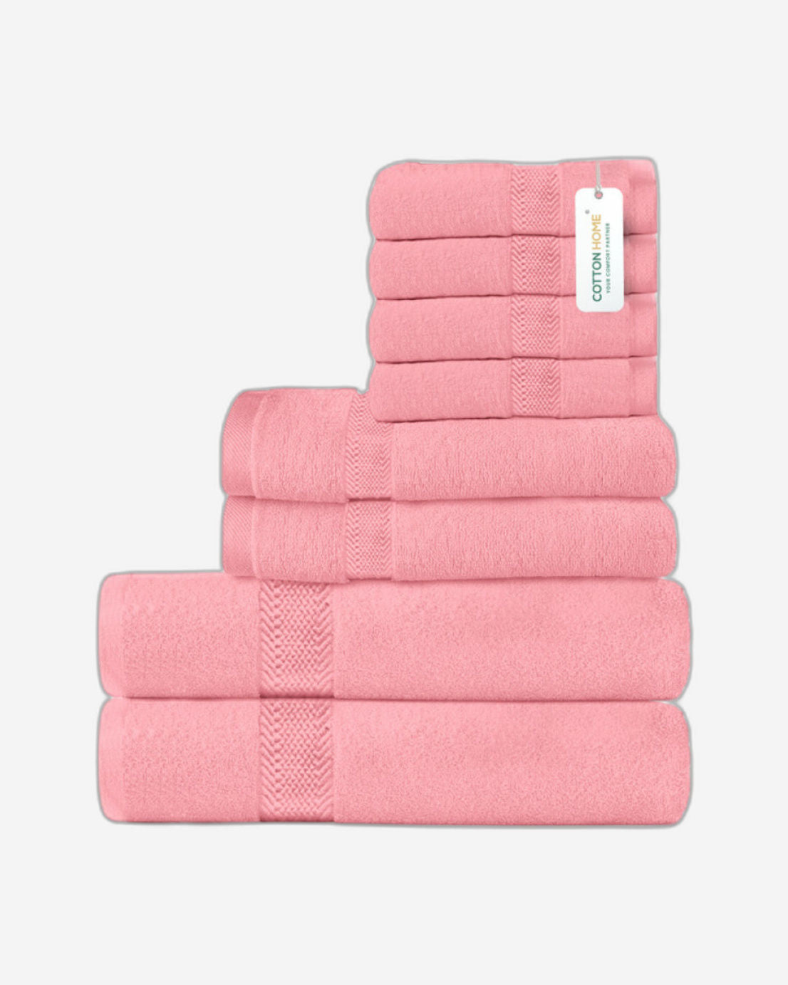 Cotton Home Towel Set 8Pc