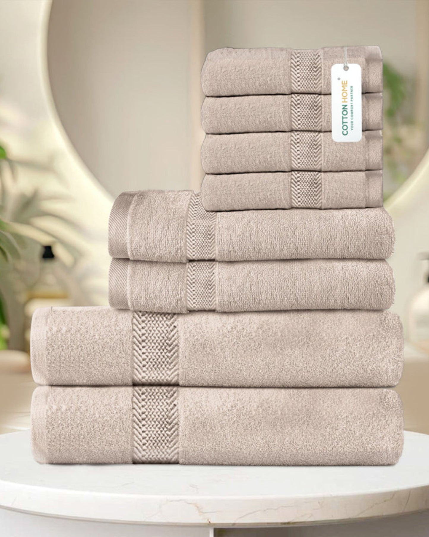 Cotton Home Towel Set 8Pc