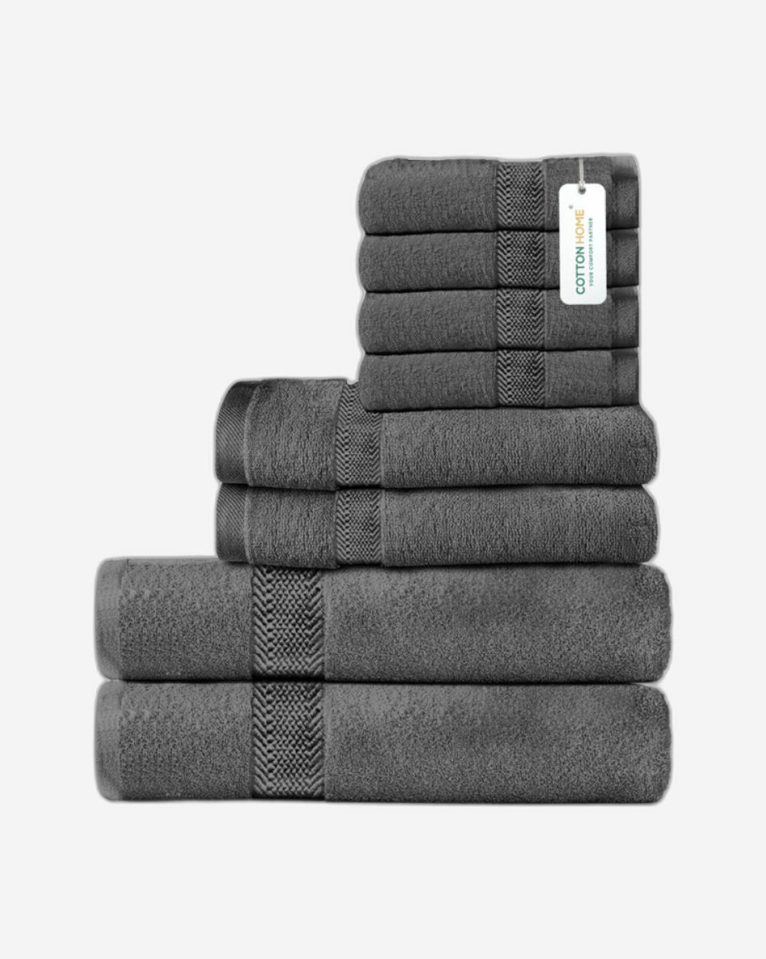 Cotton Home Towel Set 8Pc