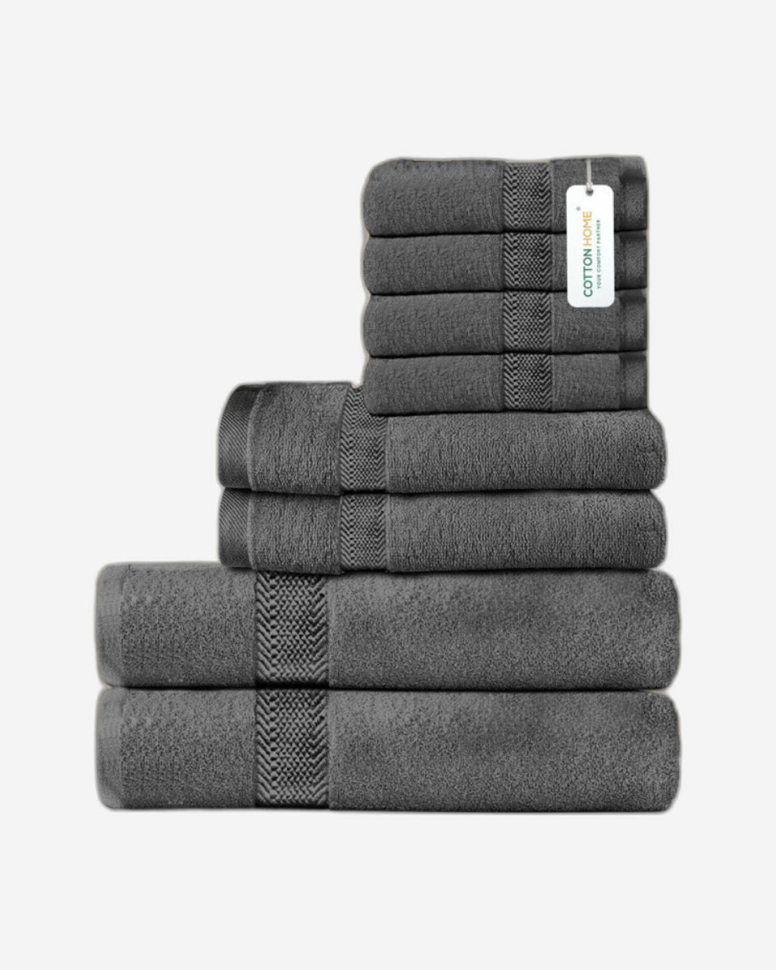 Cotton Home Towel Set 8Pc
