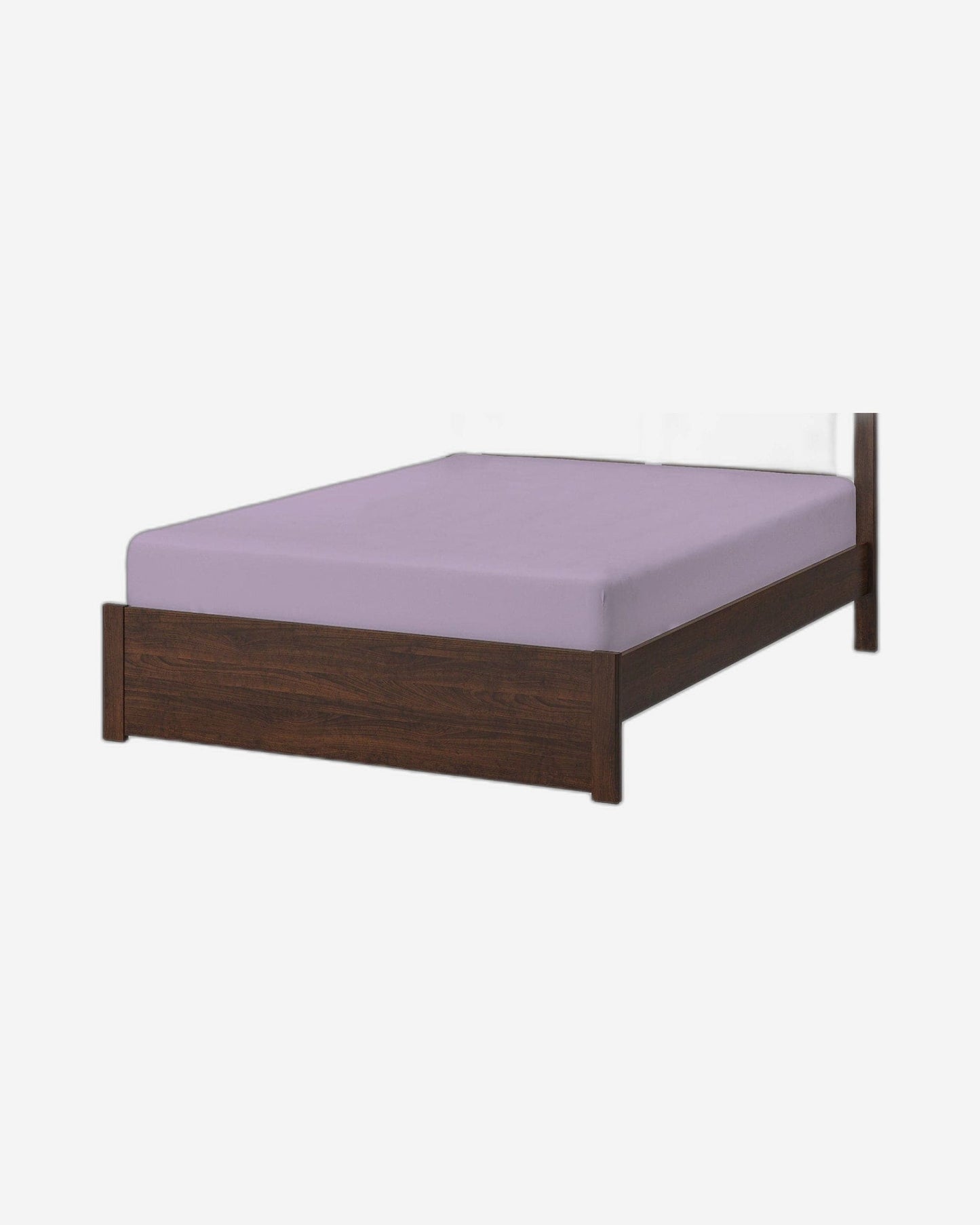 Cotton Home Fitted Sheet 1Pc Super Soft Dark Purple