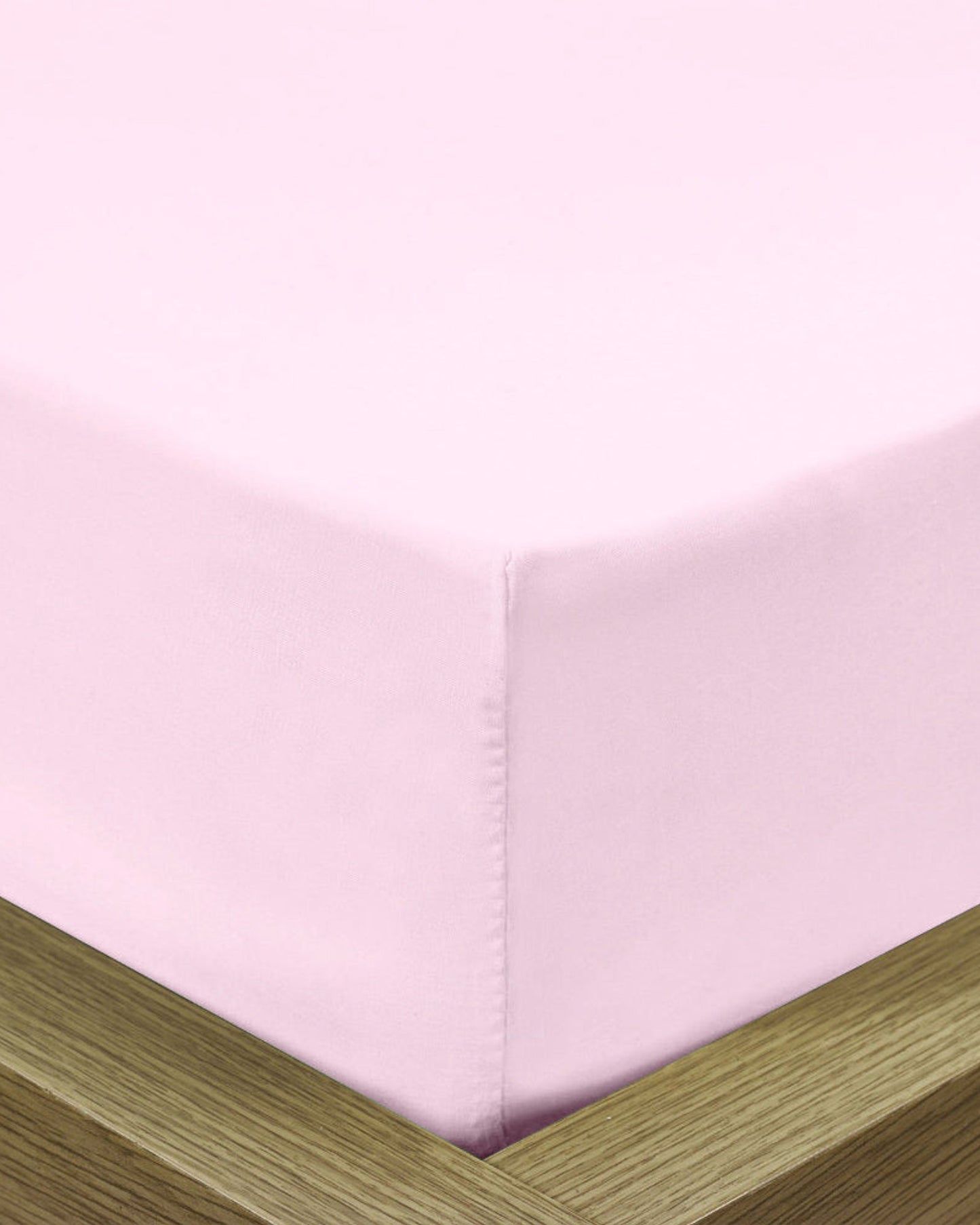 Cotton Home Fitted Sheet 1Pc Super Soft Pink