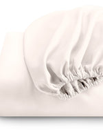 Cotton Home Fitted Sheet 1Pc Super Soft Ivory