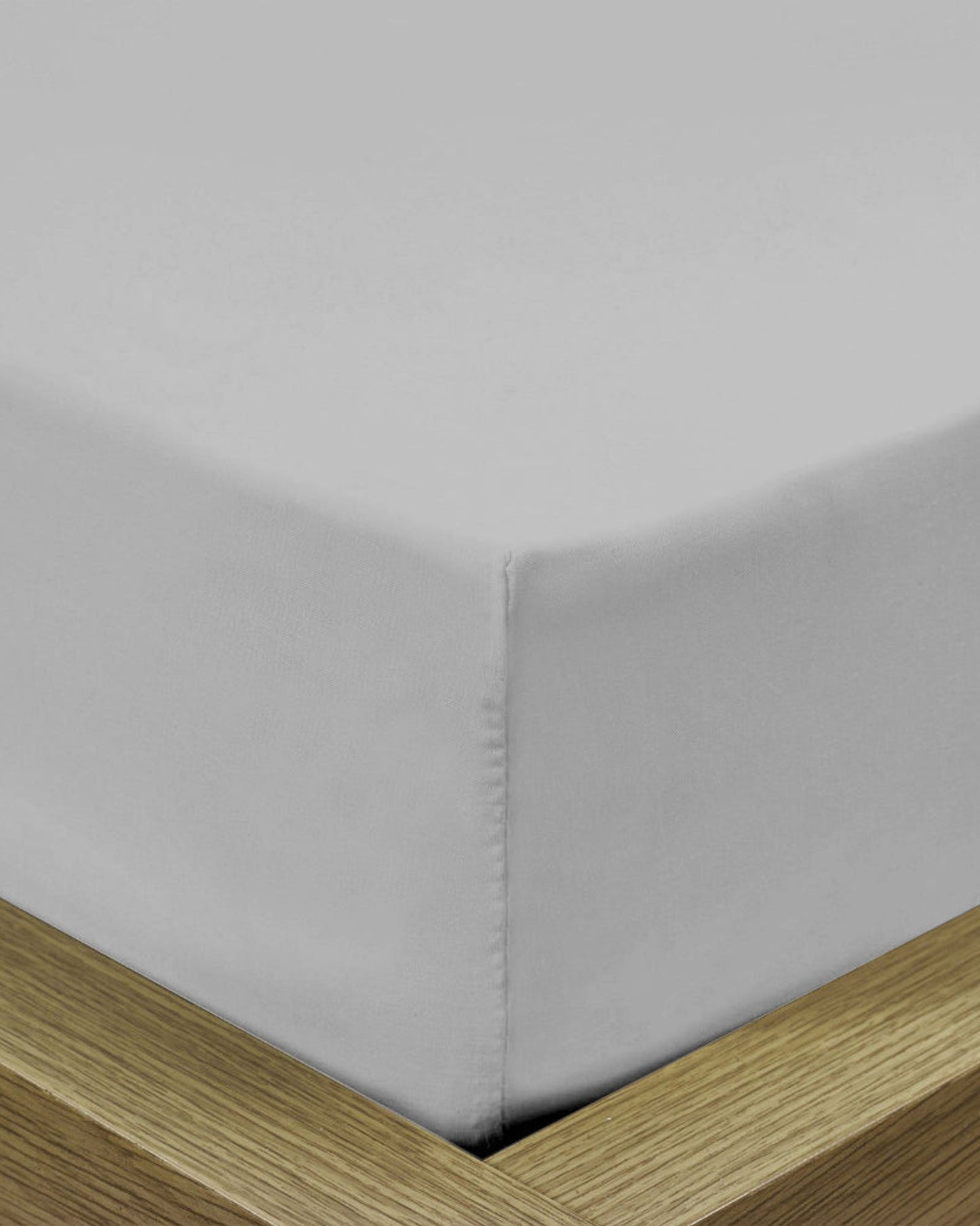 Cotton Home Fitted Sheet 1Pc Super Soft Grey