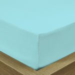 Cotton Home Fitted Sheet 1Pc Super Soft Turquoise