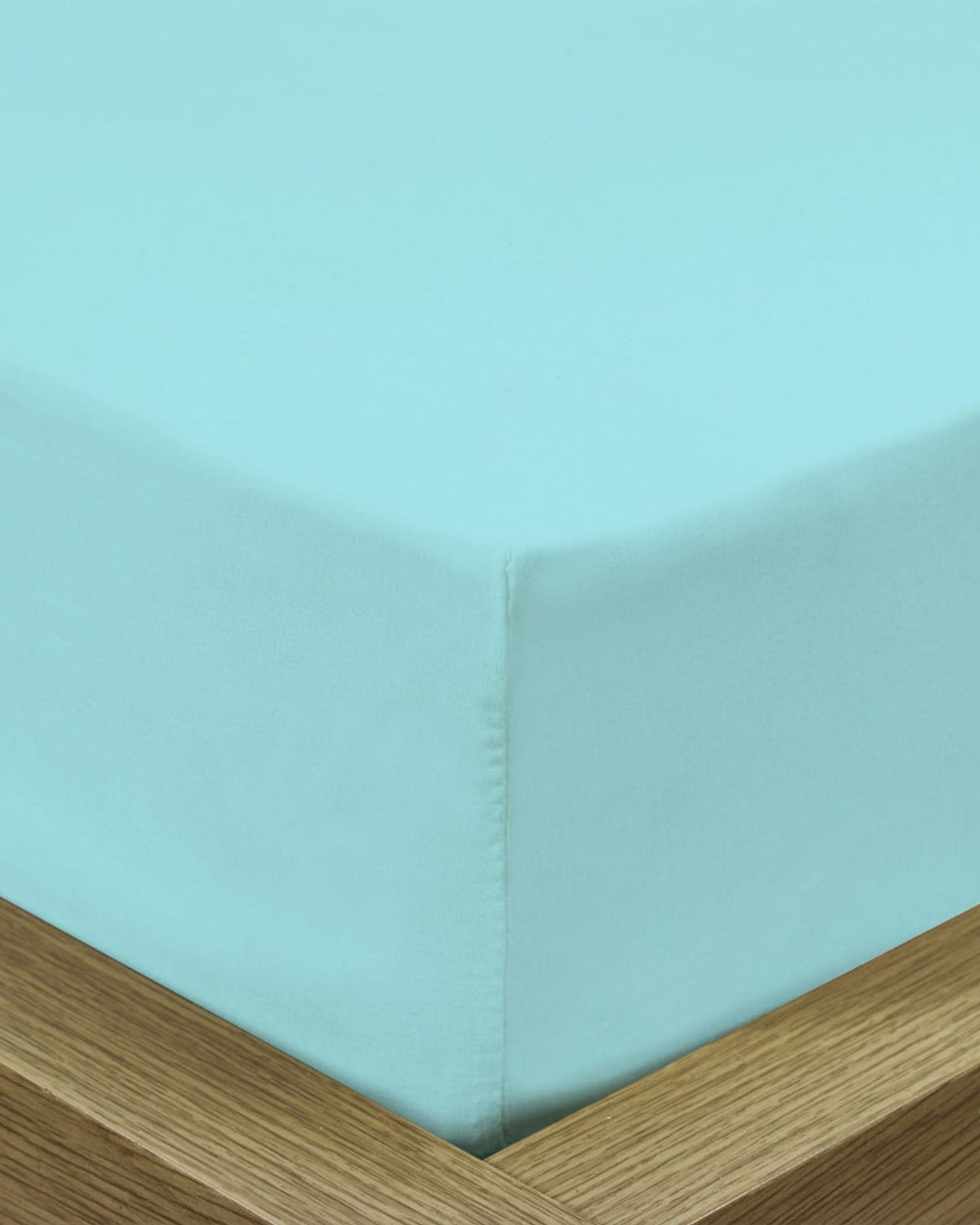 Cotton Home Fitted Sheet 1Pc Super Soft Turquoise