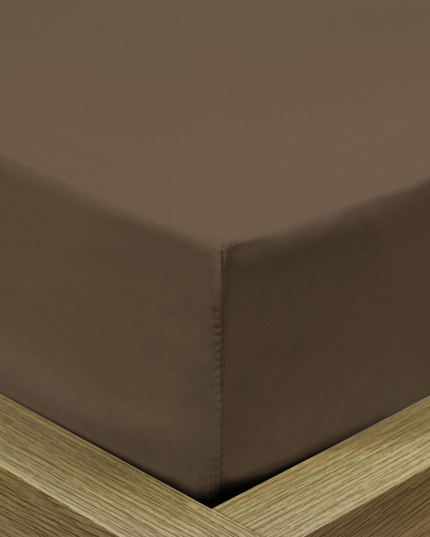 ملاءة سرير قطنية منزلية قطعة واحدة فائقة النعومة بلون الكاكي