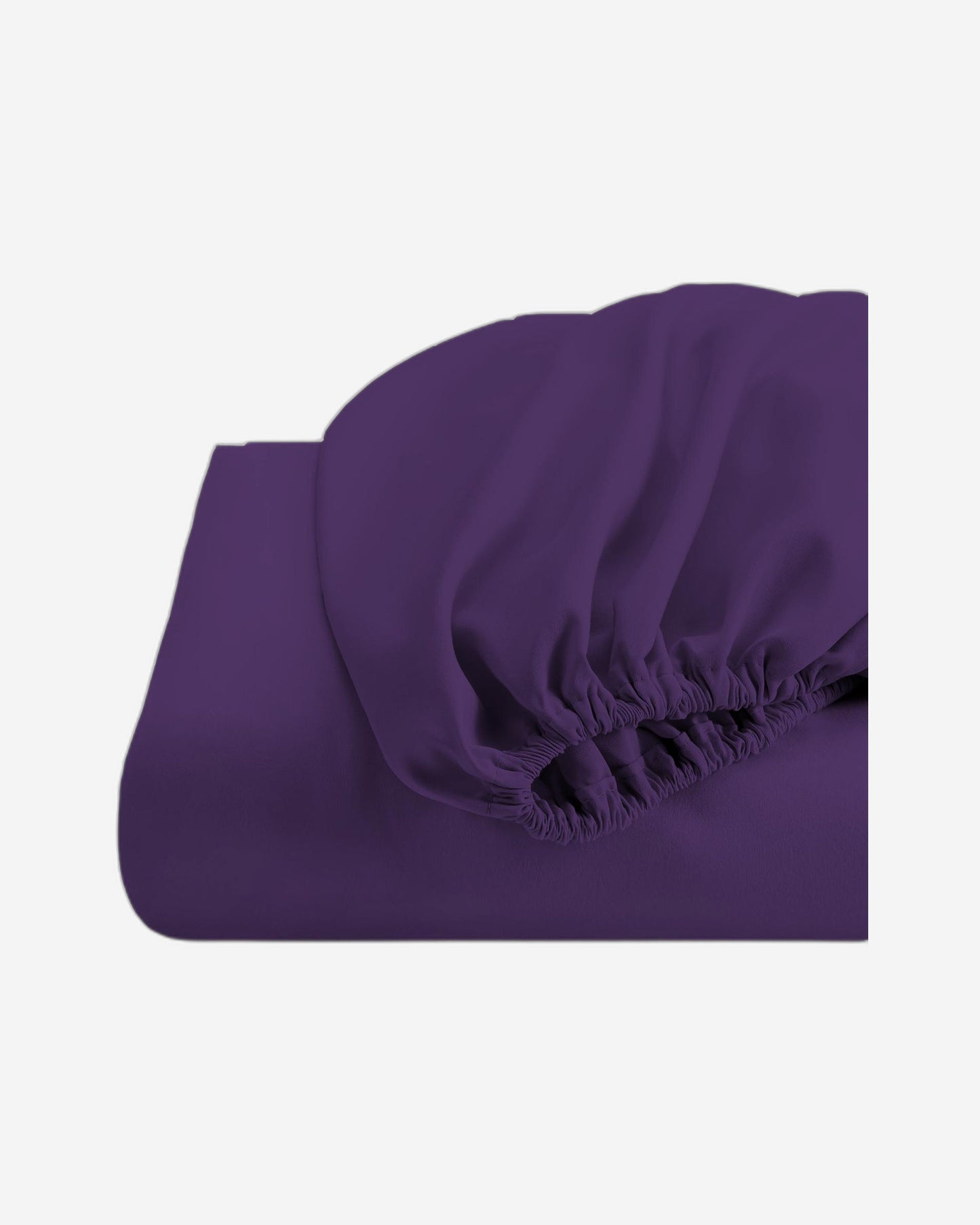 Cotton Home Fitted Sheet 1Pc Super Soft Dark Purple