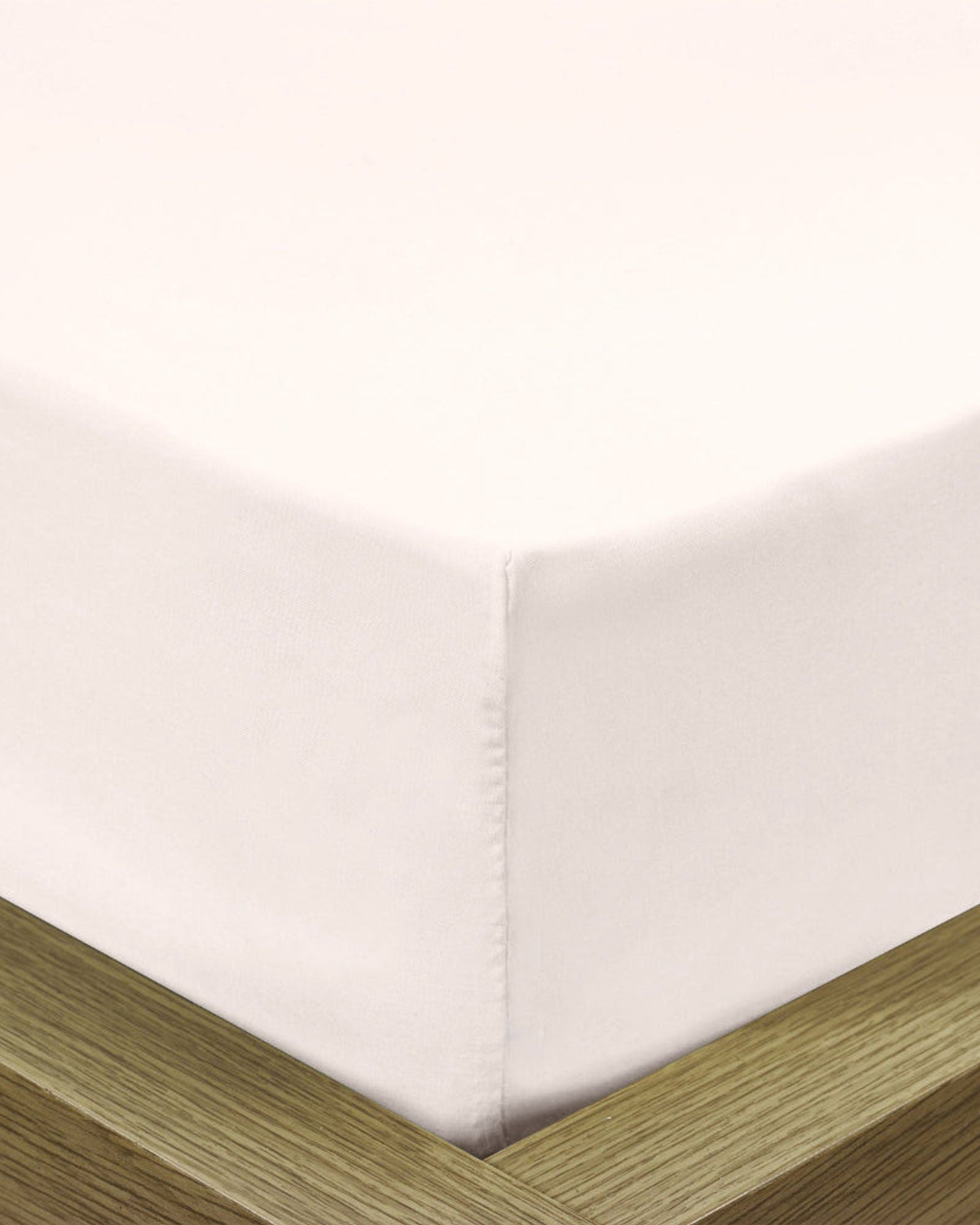 Cotton Home Fitted Sheet 1Pc Super Soft Ivory