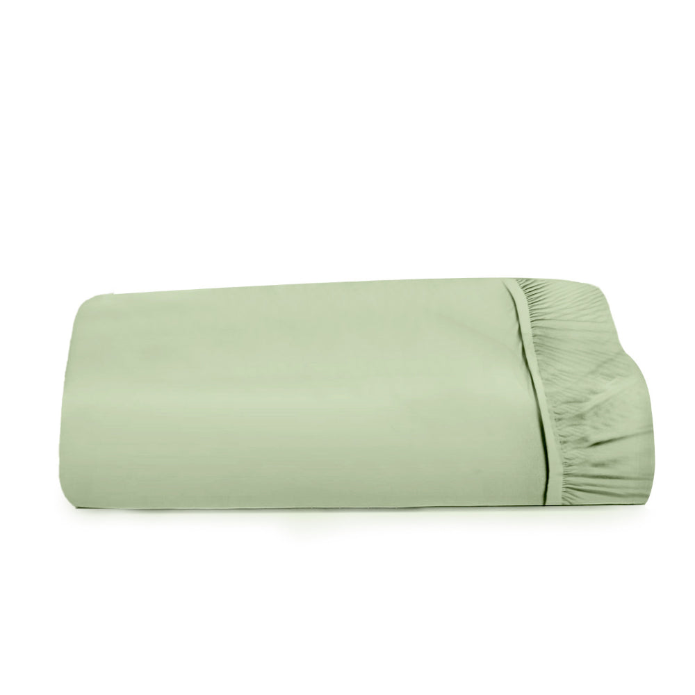 Cotton Home Fitted Sheet 1Pc Super Soft Mint Green