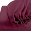 Cotton Home Fitted Sheet 1Pc Super Soft Burgundy