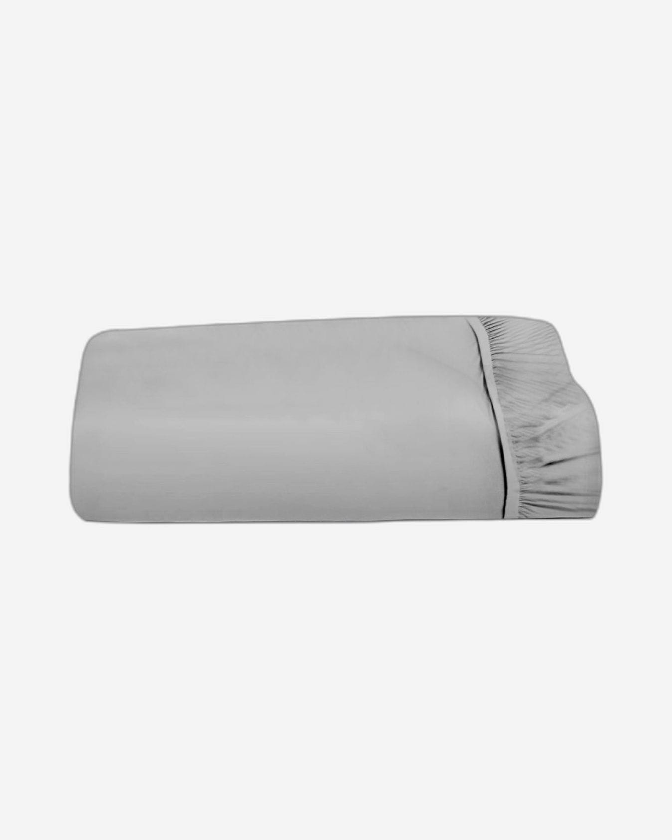 Cotton Home Fitted Sheet 1Pc Super Soft Grey