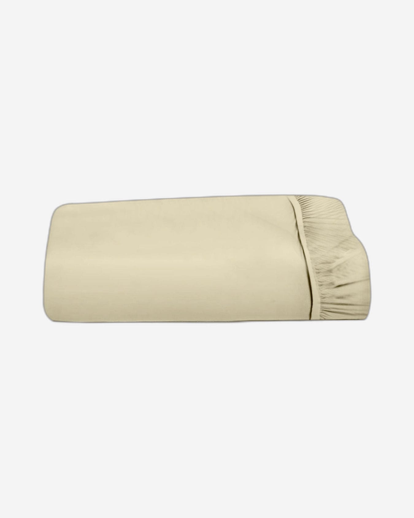 Cotton Home Fitted Sheet 1Pc Super Soft Beige