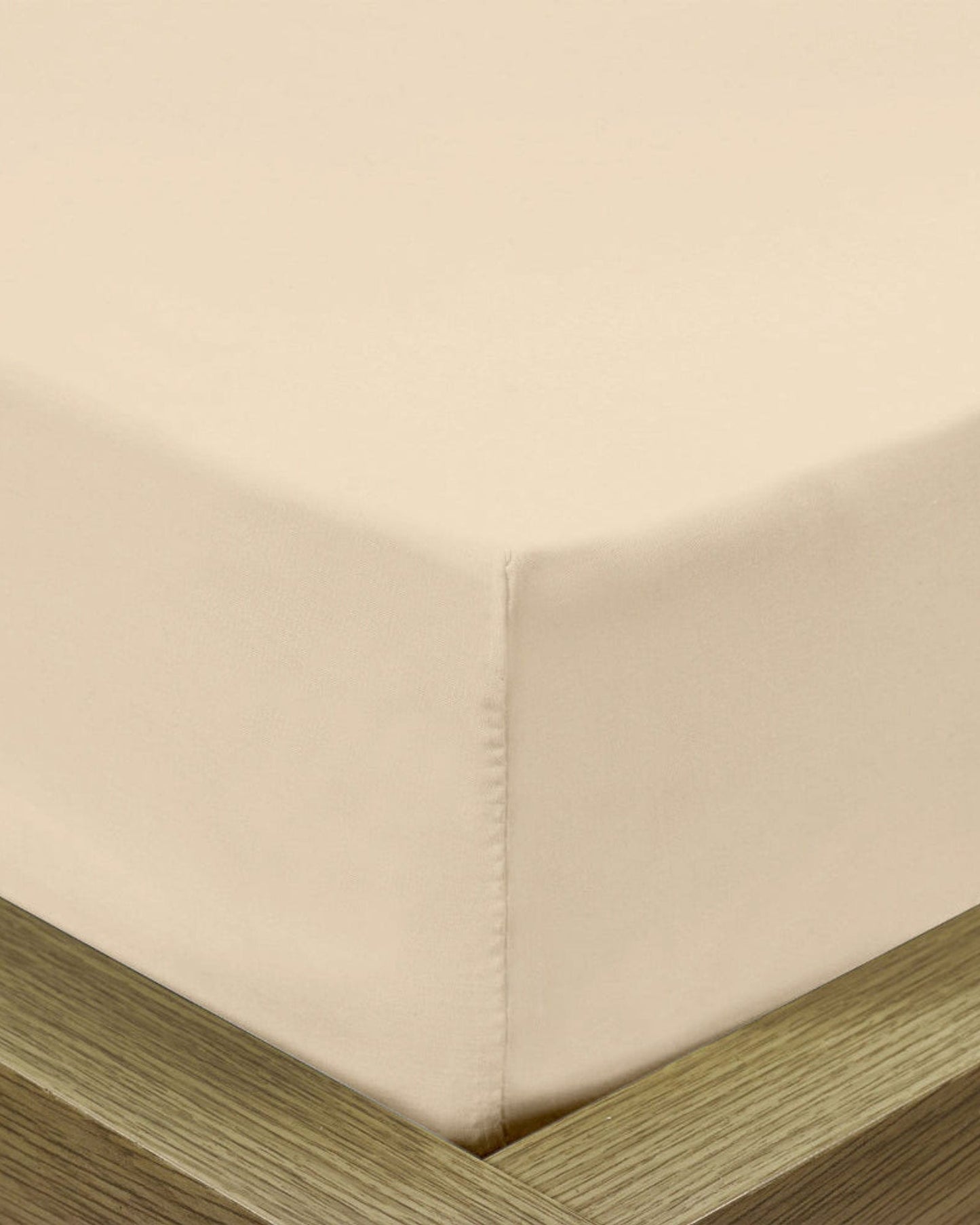 Cotton Home Fitted Sheet 1Pc Super Soft Stone Beige
