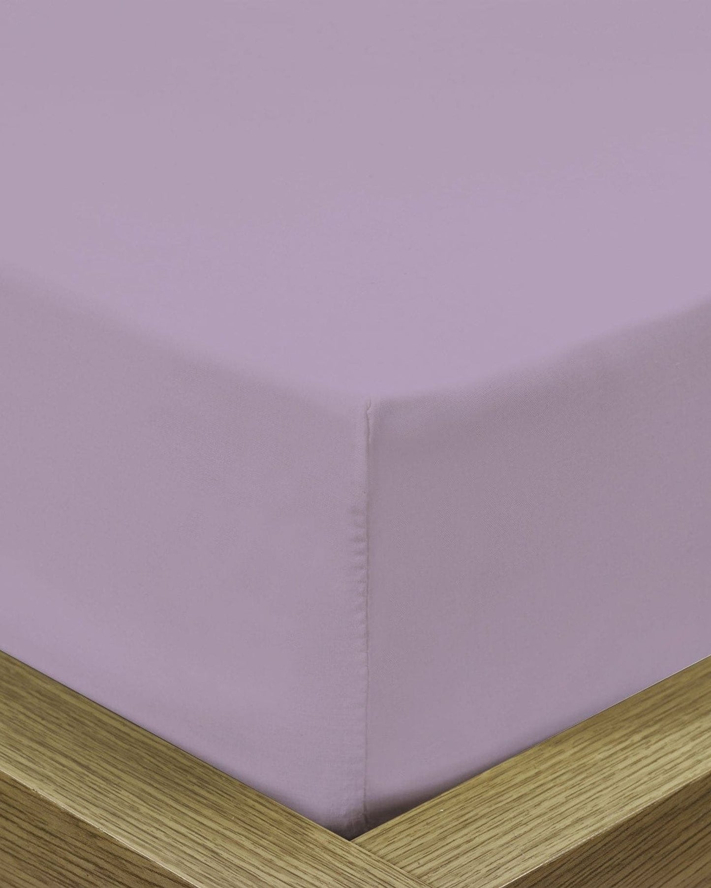 Cotton Home Fitted Sheet 1Pc Super Soft Dark Purple