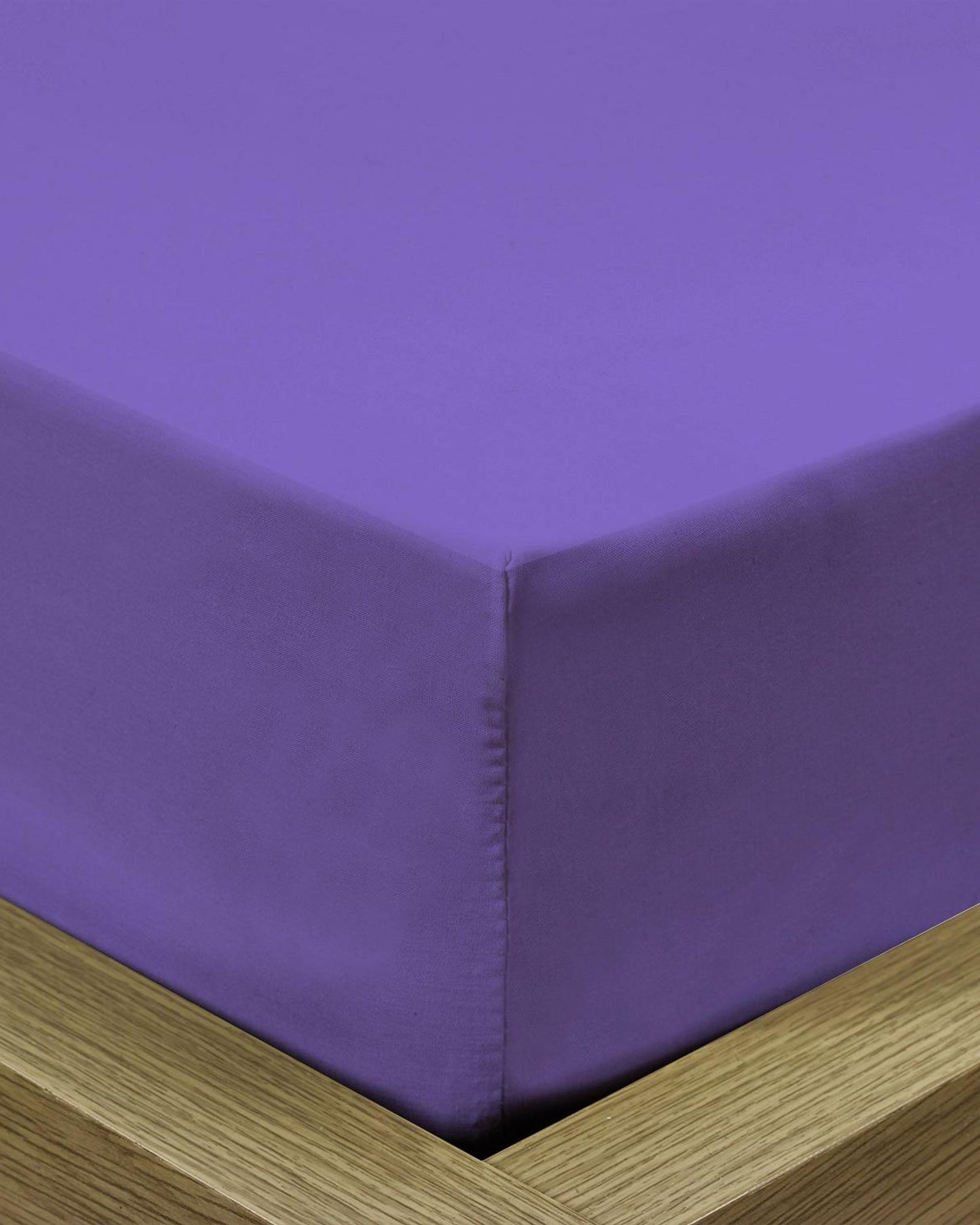 ملاءة سرير قطنية منزلية قطعة واحدة فائقة النعومة بنفسجي