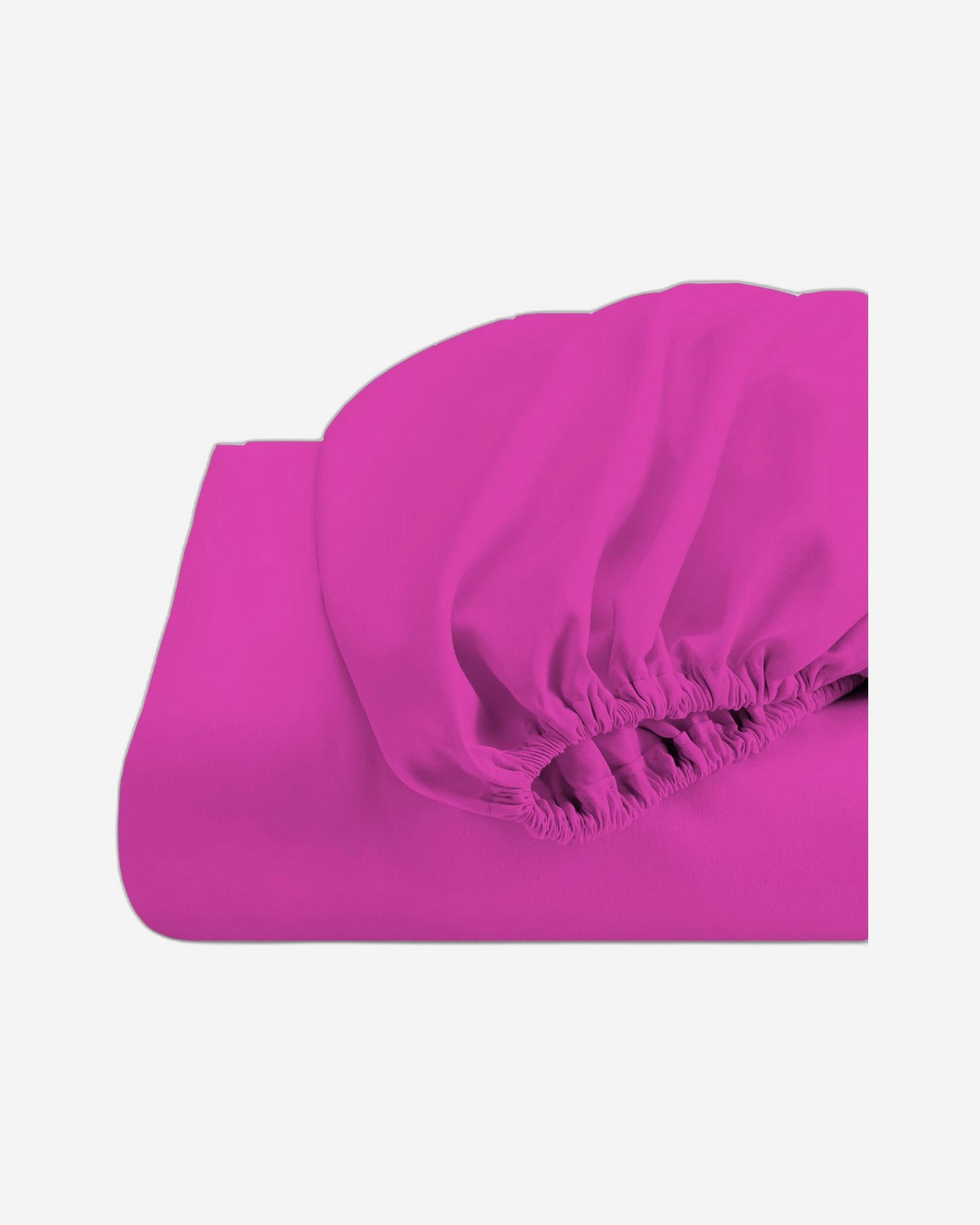 Cotton Home Fitted Sheet 1Pc Super Soft Fuschia