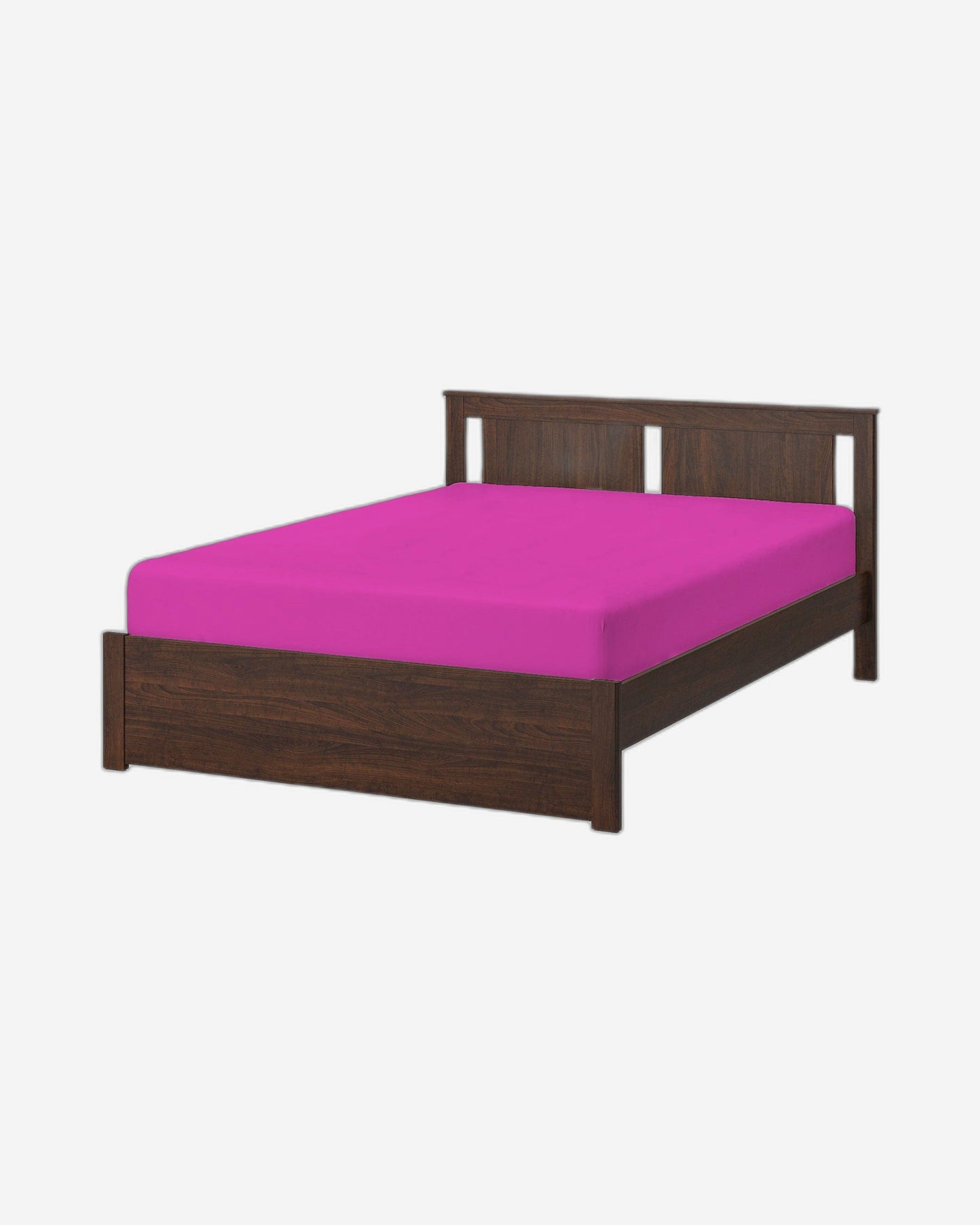 Cotton Home Fitted Sheet 1Pc Super Soft Fuschia