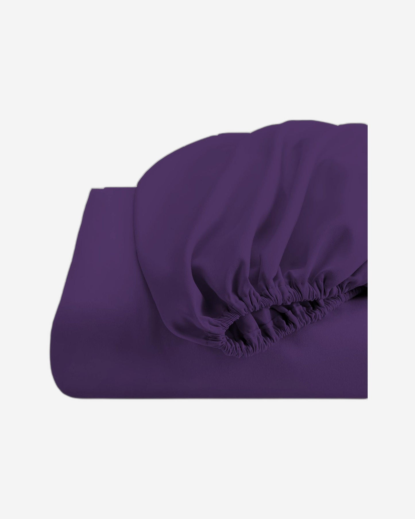 Cotton Home Fitted Sheet 1Pc Super Soft Dark Purple