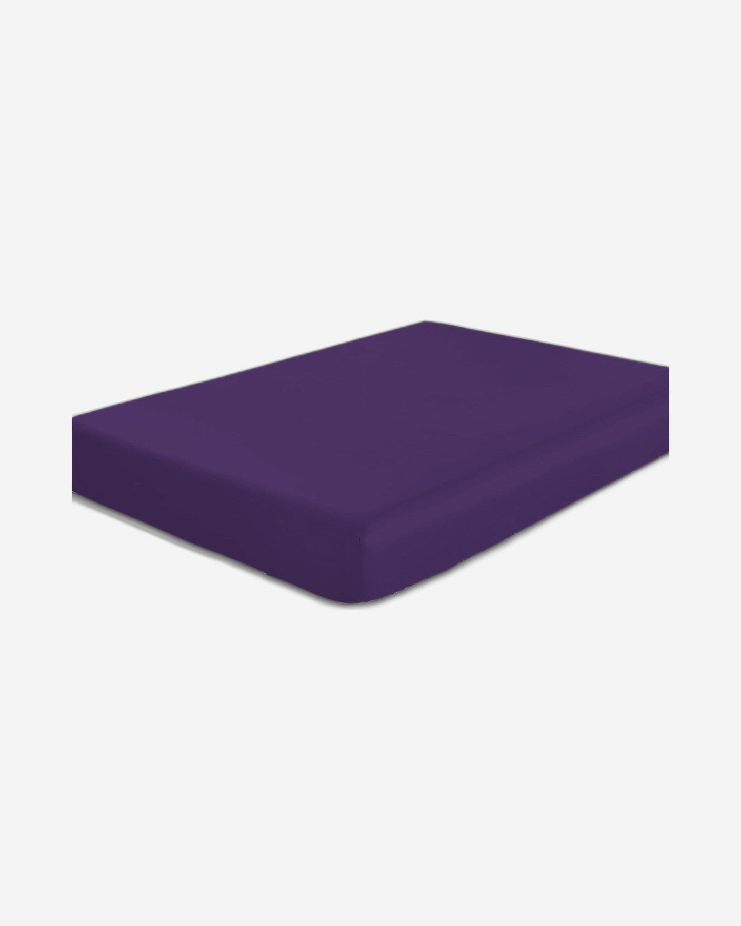 Cotton Home Fitted Sheet 1Pc Super Soft Dark Purple