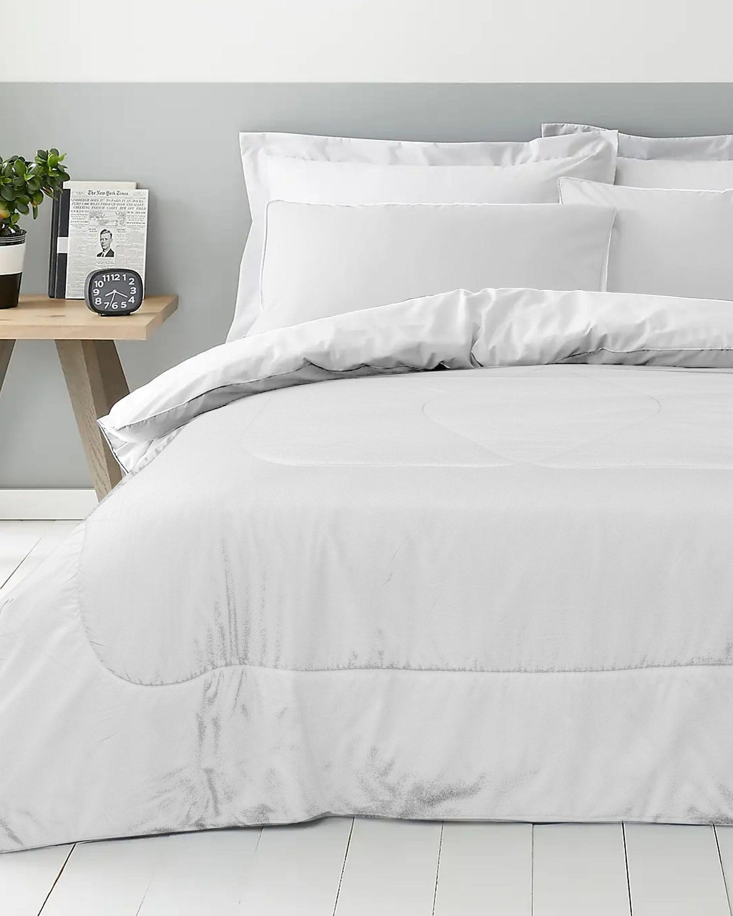 Cotton Home Roll Comforter White