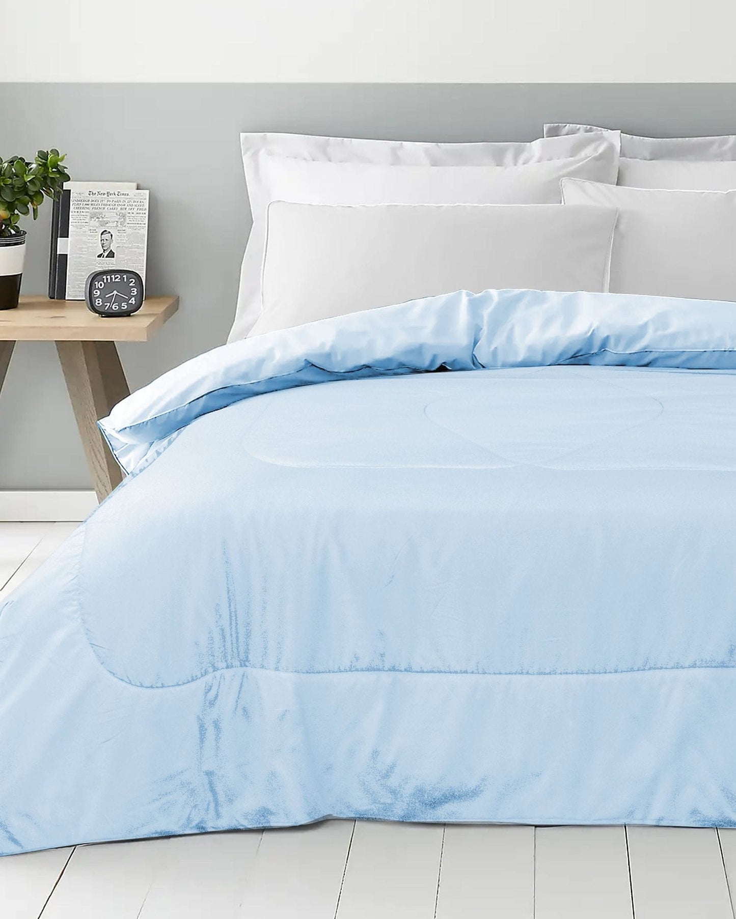 Cotton Home Roll Comforter Sky Blue