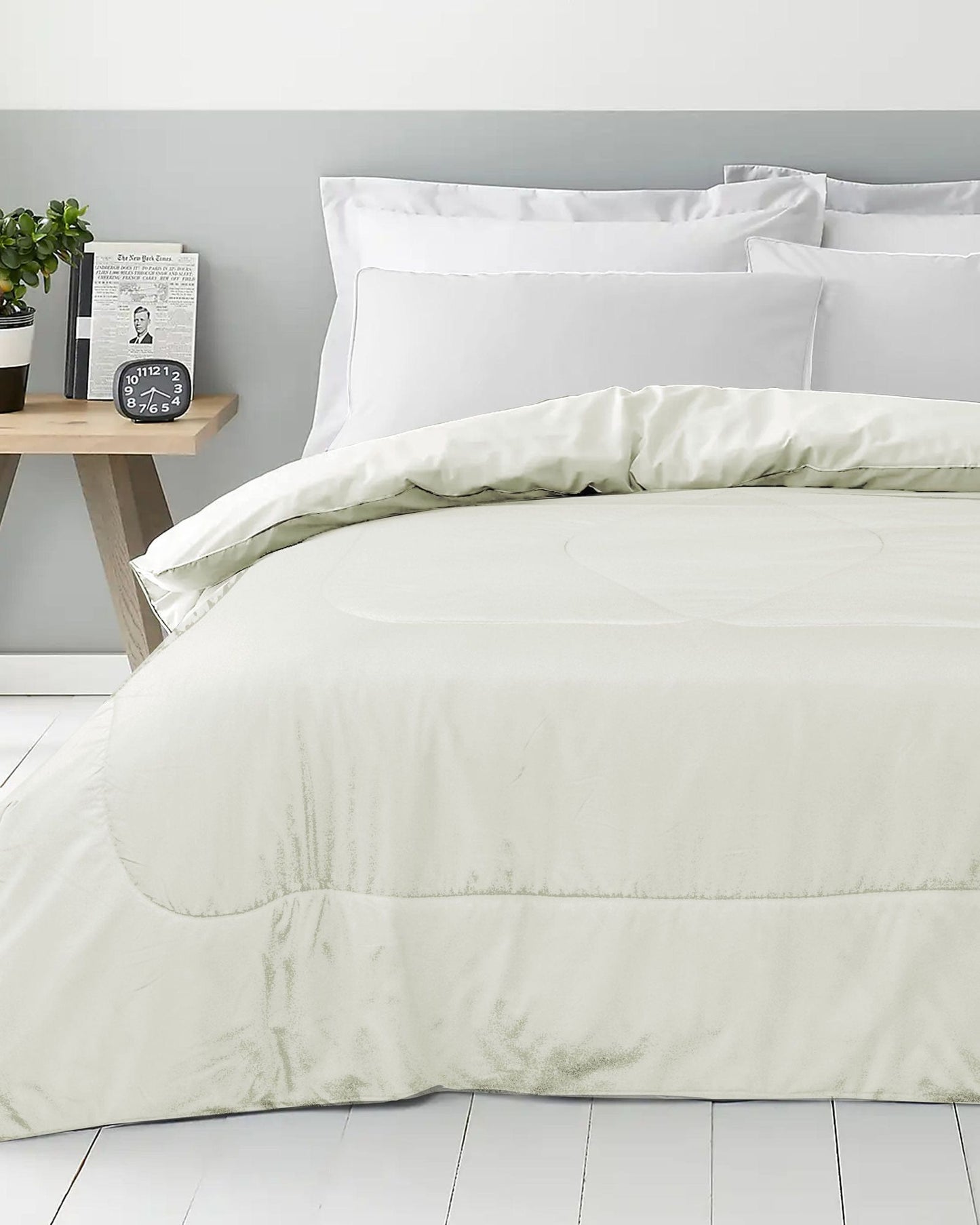 Cotton Home Roll Comforter Stone