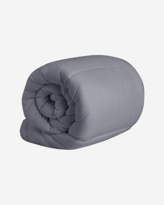 Cotton Home Roll Comforter Silver