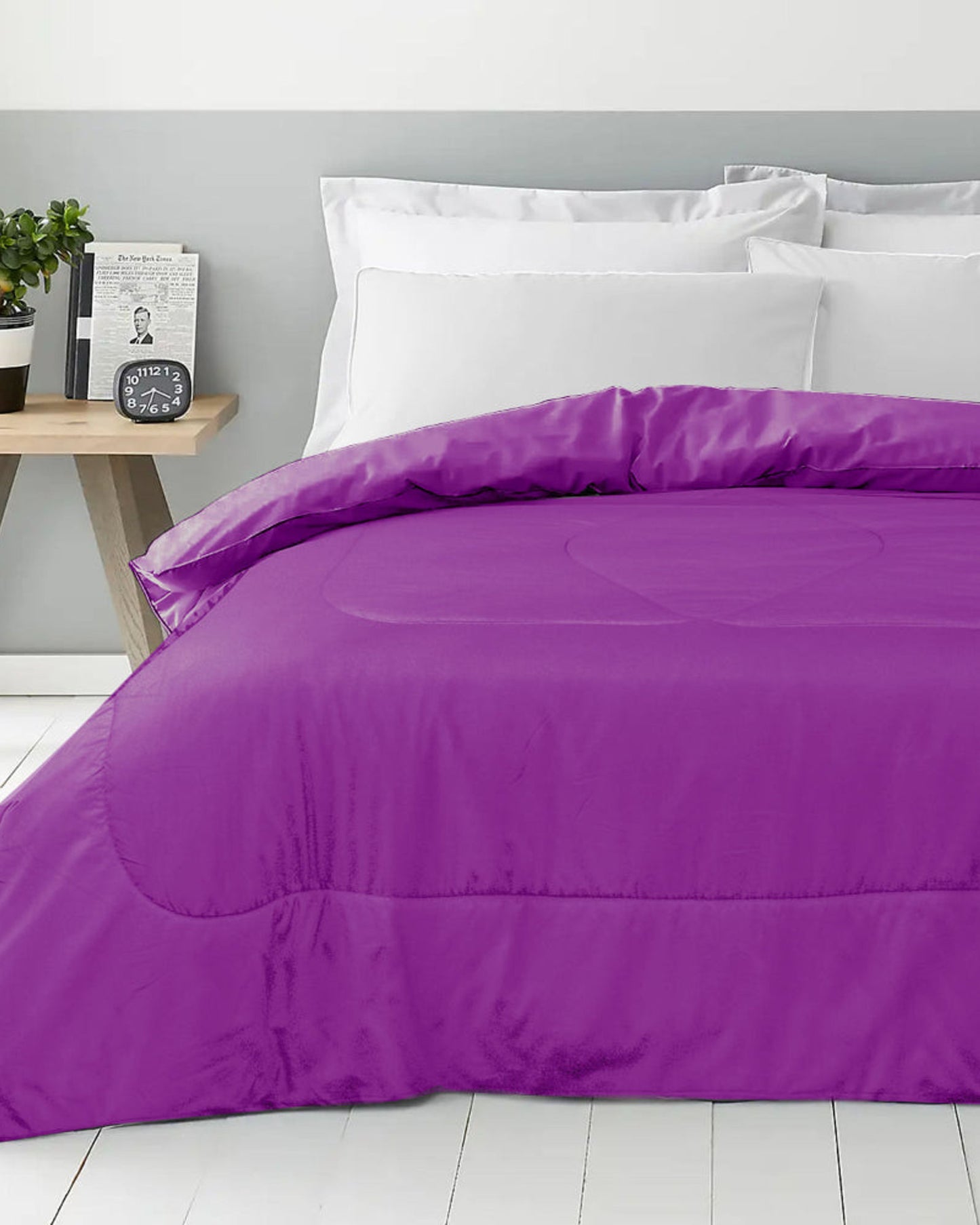 Cotton Home Roll Comforter Violet