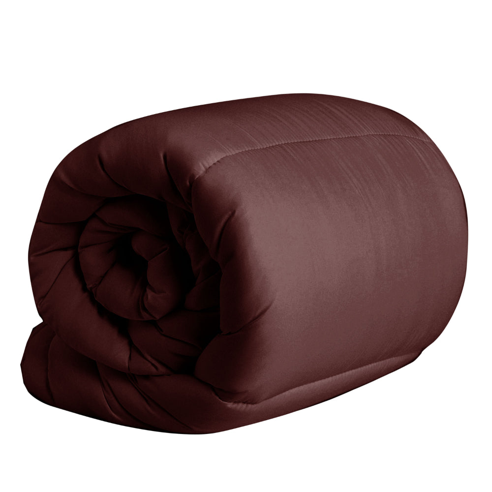 Cotton Home Roll Comforter Chocolate Brown