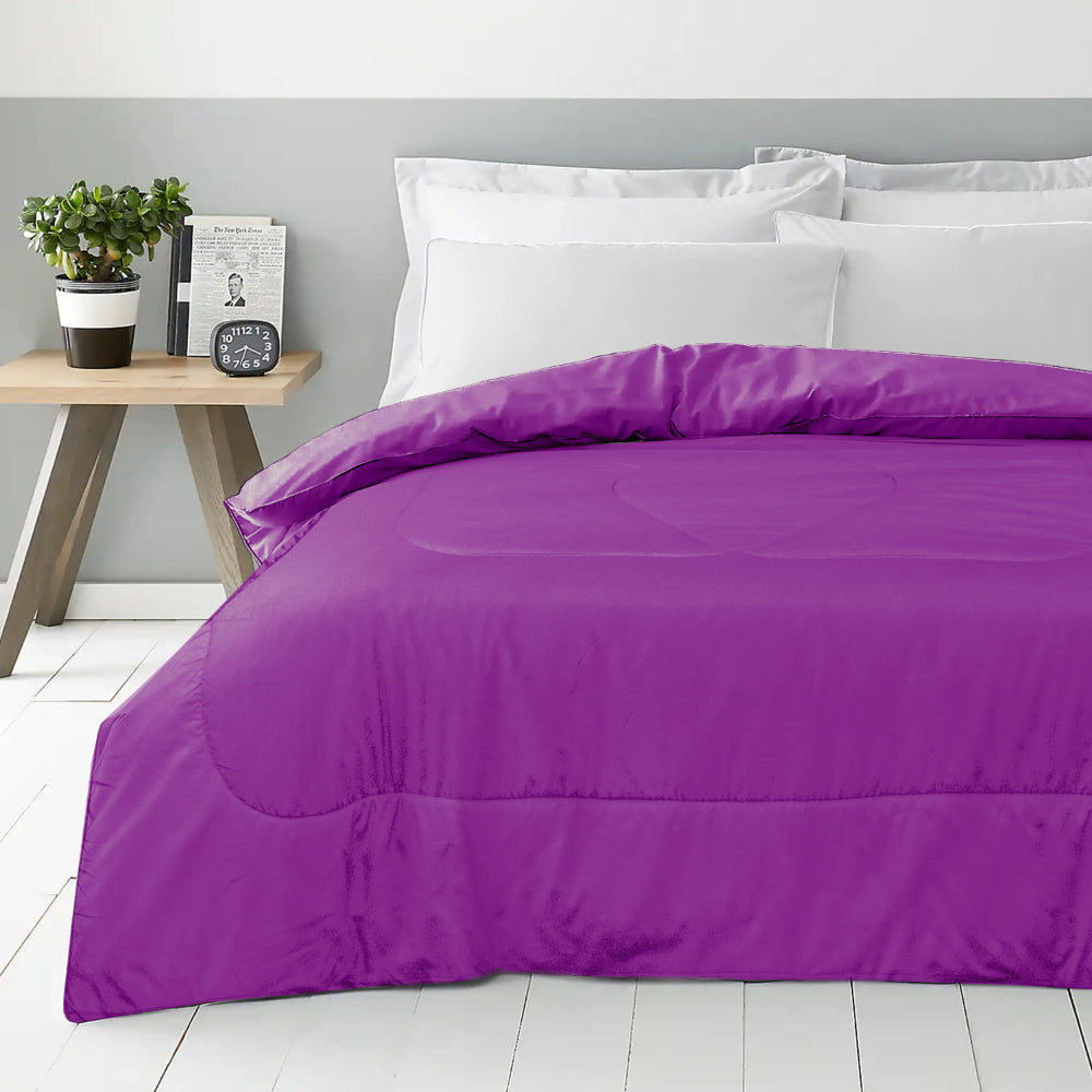 Cotton Home Roll Comforter Violet