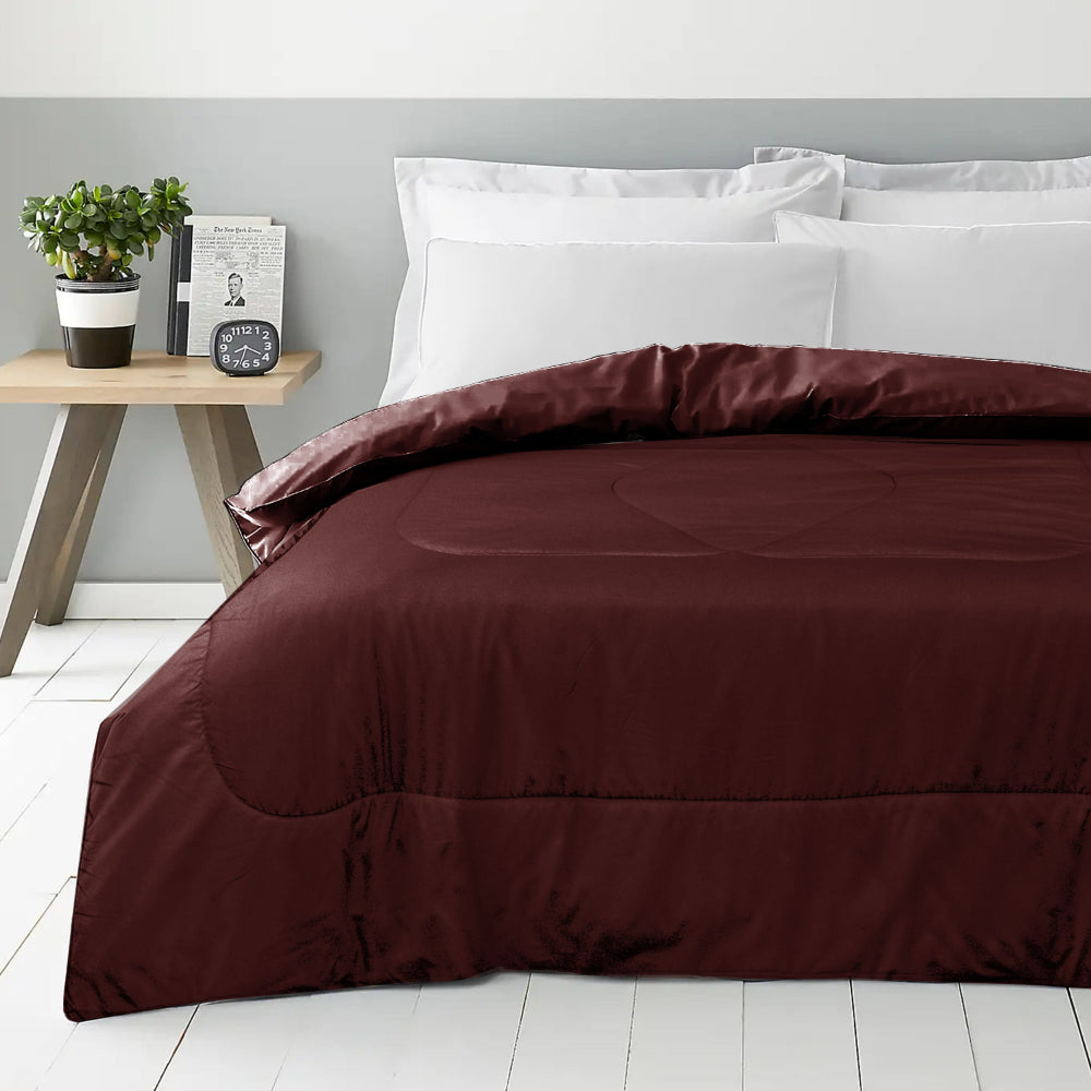 Cotton Home Roll Comforter Chocolate Brown