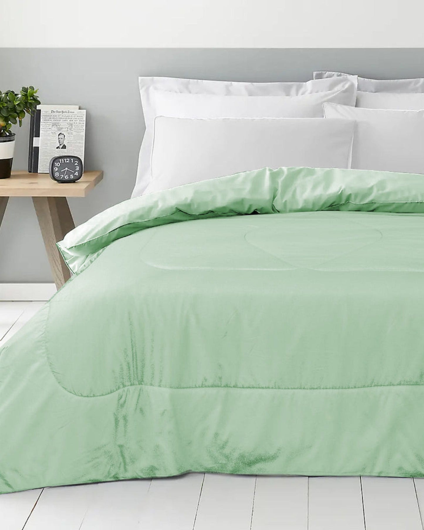 Cotton Home Roll Comforter Mint