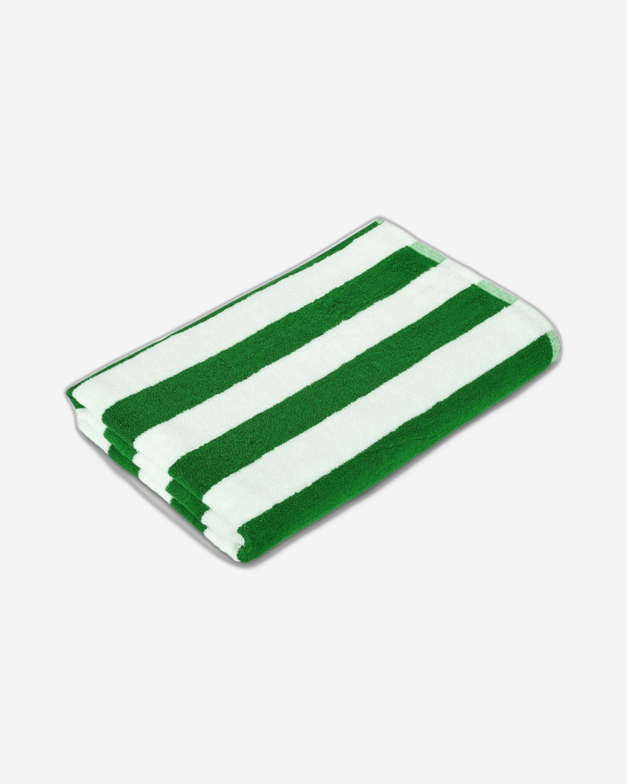 Cotton Home Pool Towel Striped Green