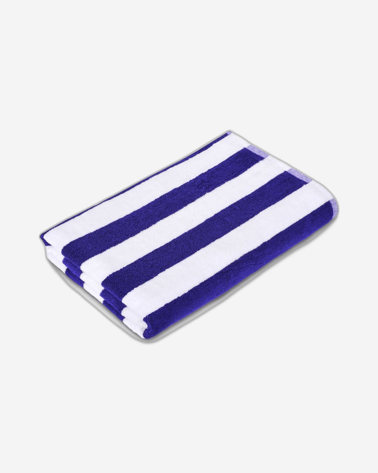 Cotton Home Pool Towel Striped Navy Blue