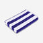 Cotton Home Pool Towel Striped Navy Blue